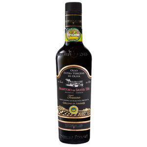 GON121139 Dunkle Glasflasche Extra Vergine Olivenöl Toscano IGP von Frantoio di Santa Téa, Gonnelli 1585.