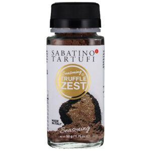 SAB182506 Glasstreuer Sabatino Tartufi Truffle Zest Gewürzzubereitung mit Trüffel, 50 Gramm, hergestellt in Italien.